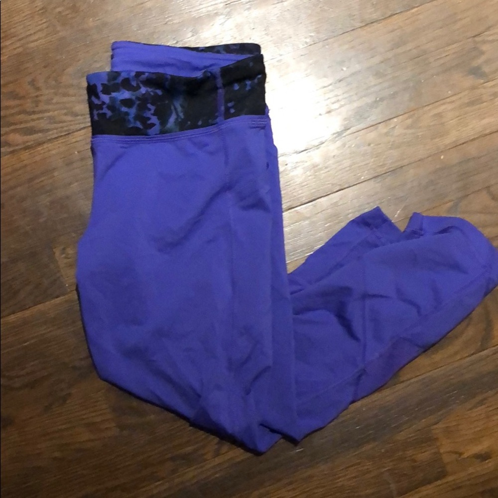 Lululemon Purple Pace Rival Crop 10